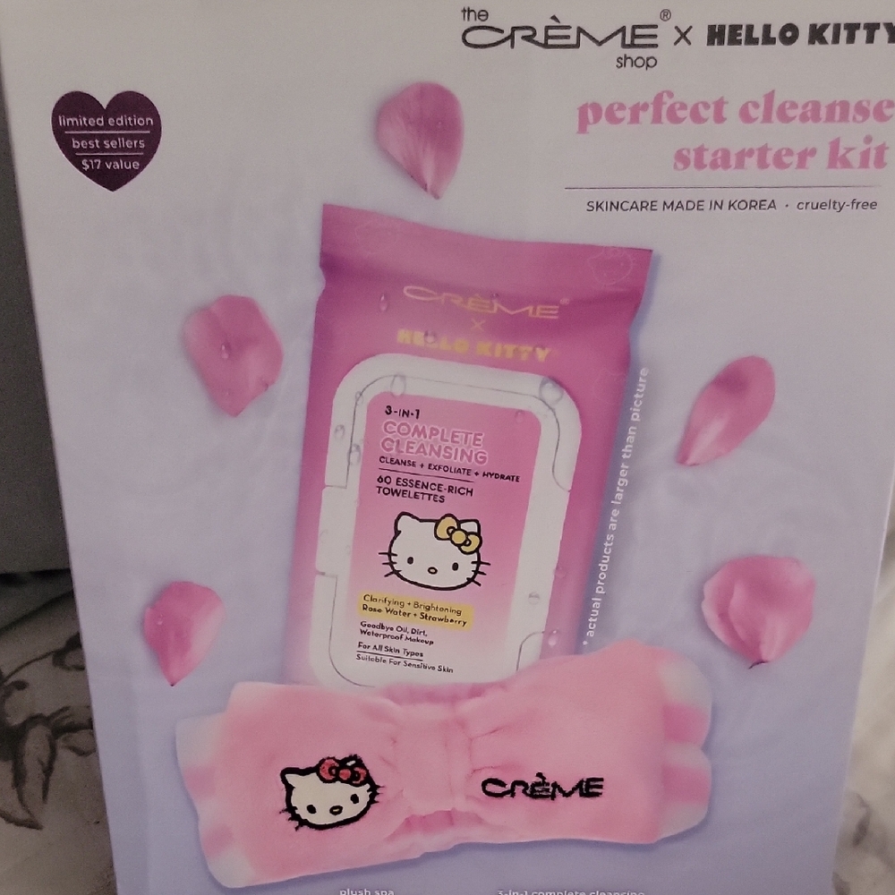 The Crème Shop x Hello Kitty Pink Cleanse Starter Kit